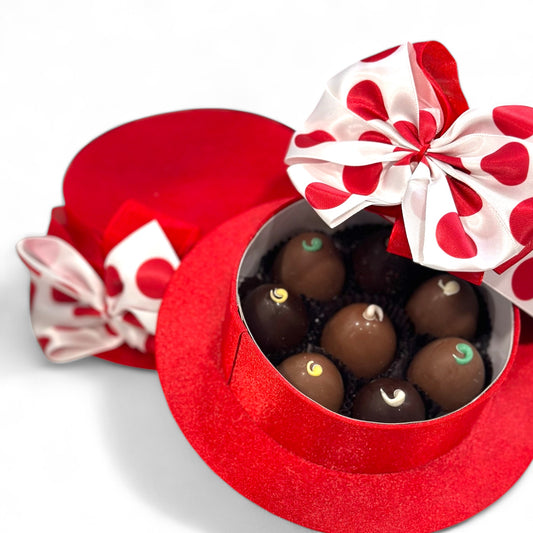 Valentines Hat box with Truffles